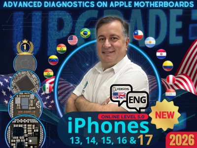 NEW ONLINE TRAINING LEVEL 5.0, ELECTRONICS FOR IPHONES 13, 14, 15, 16 & 17 SERIES - NEW LESSONS 2026